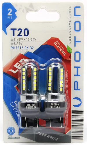 T20 W21 5W EXCLUSIVE 12V-24V LED 2 Lİ BLİSTER