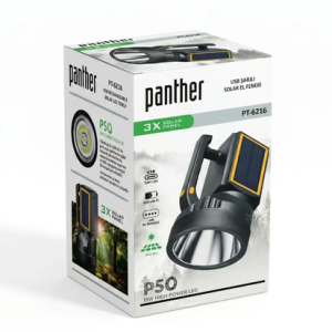 USB SARJLI SOLAR EL FENERİ PANTHER PT-6216