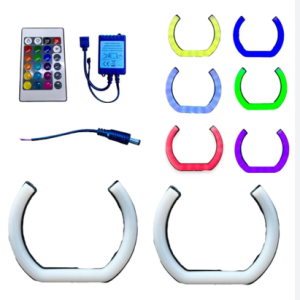 FORD FOCUS 2002/2005 U/L 100-120 MM 4'LÜ SET RGB KUMANDALI ANGEL HALKA