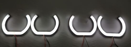 MEGANE 2 KASA U/L 100-120 MM 4'LÜ SET BEYAZ ANGEL HALKA
