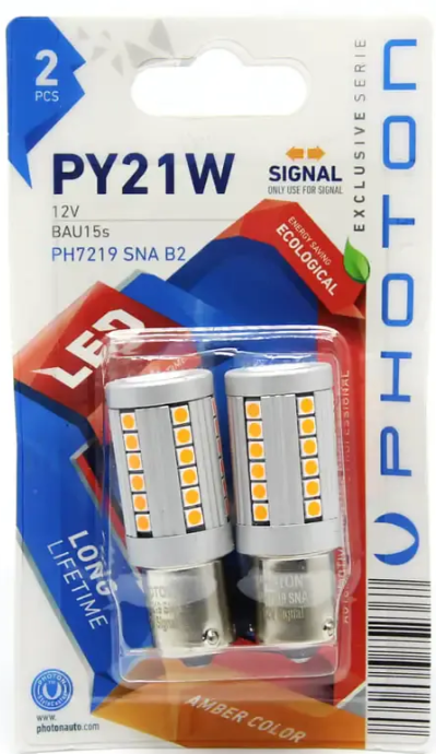 P21W 93 AMBER SİNYAL LED 2 Lİ BLISTER