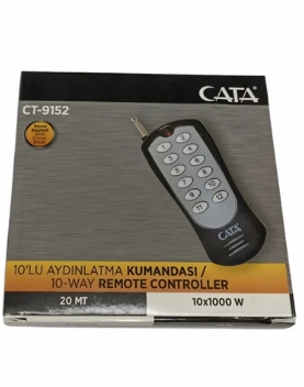 AVİZE KUMANDASI 10'LU KANAL 10 X 500 W CATA CT-9152