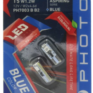 T5 12V W1.2W MAVİ 3 SMD LED 2 Lİ BLISTER