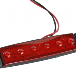 PARMAK LED KIRMIZI 12V 10 CM 6 LED