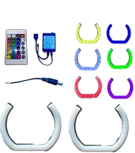 F SERİ 135 MM 2LI SET U TİPİ RGB KUMANDALI ANGEL HALKA