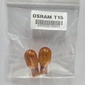 OSRAM T15 TURUNCU 12V WY16W DİPSİZ BÜYÜK AMPUL (2'Lİ)
