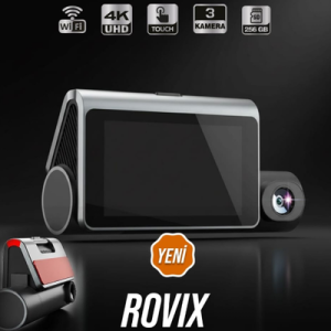 ARAÇ KAYIT KAMERASI 3 KAMERALI 3'' EKRAN ADAS+BSD+GPS-4K+2K+2K-G SEN VRPRO ROVIX