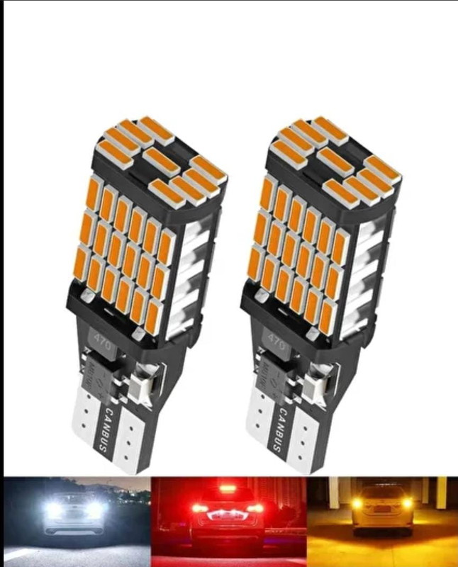 T15 12V WY16W 45 LED TURUNCU DİPSİZ LED AMPUL