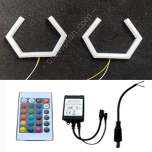W SERİSİ 125 MM 2LI SET RGB KUMANDALI ANGEL HALKA