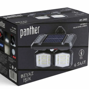 SOLAR LED DUVAR LAMBASI (GÜNEŞ ENERJİLİ) PANTHER PT-2993