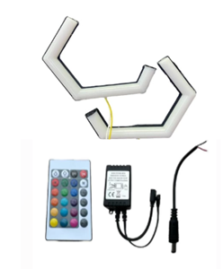 G SERİSİ 125 MM 2LI SET RGB KUMANDALI ANGEL HALKA