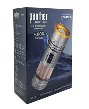 USB SARJLI EL FENERİ PANTHER PT-4128