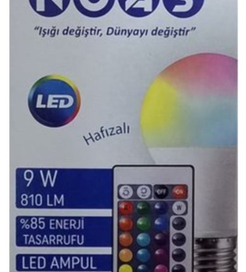 UZAKTAN KUMANDALI AMPUL 9W RGB