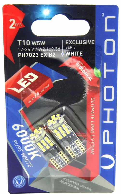 T10 W5W 12-24V CANBUS EXCLUSIVE SERIE 2 Lİ BLISTER