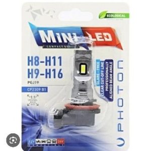 MINI H8 H9 H11 H16 12-24V COMPACT LED TEKLİ BLISTER