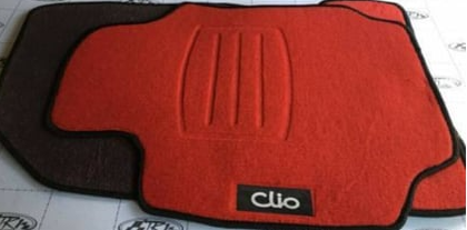 CLİO 2 HB KIRMIZI HALI PASPAS SİYAH KENARLI