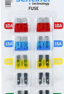 BIÇAK SİGORTA KARIŞIK (10A,15A,20A,25A,30A)(10 AD. SENTİNEL
