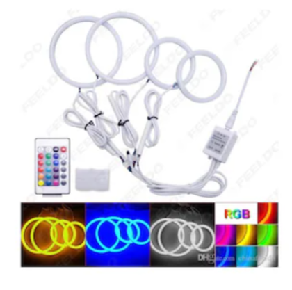 125 MM 4LU SET YUVARLAK RGB KUMANDALI ANGEL HALKA