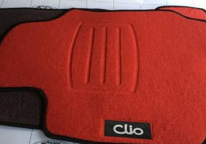CLİO 4 KIRMIZI HALI PASPAS SİYAH KENARLI