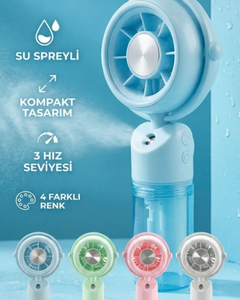 USB SARJLİ SU SPREYLİ MİNİ FAN AVEC AV-F834