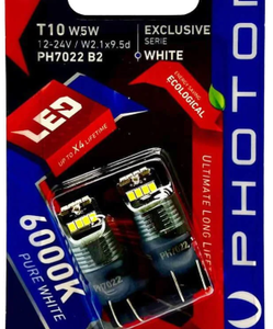 T10 W5W 12-24V 4+4+4 LED EXLUSIVE (2'Lİ BLISTER)