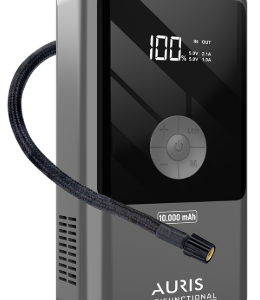 10.000 mAh HAVA POMPASI AKÜ TAKVİYE CİHAZI POWERBANK EL FENERİ AURIS