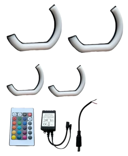 F SERİ 120-135 MM 4LU SET L TİPİ RGB KUMANDALI ANGEL HALKA