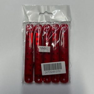 PARMAK LED SLİM KIRMIZI 10 CM - 9 LED 12V-24V