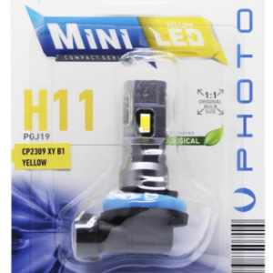 MINI H8/H9/H11/H16 12-24V COMPACT LED YELLOW (TEKLİ BLISTER)