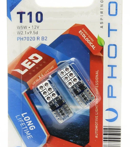 T10 W5W 6+6 KIRMIZI LED (2'Lİ BLISTER)